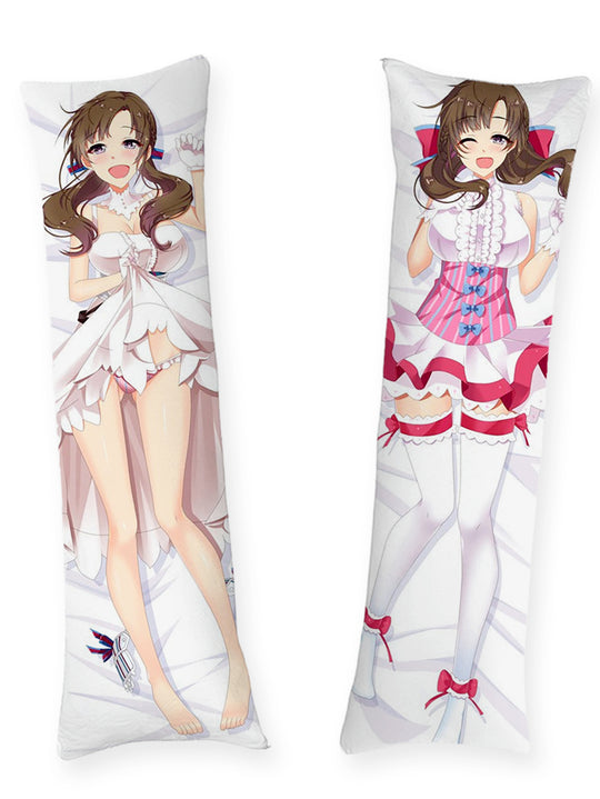 Mamako Oosuki Vit och Rosa Klänning Dakimakura