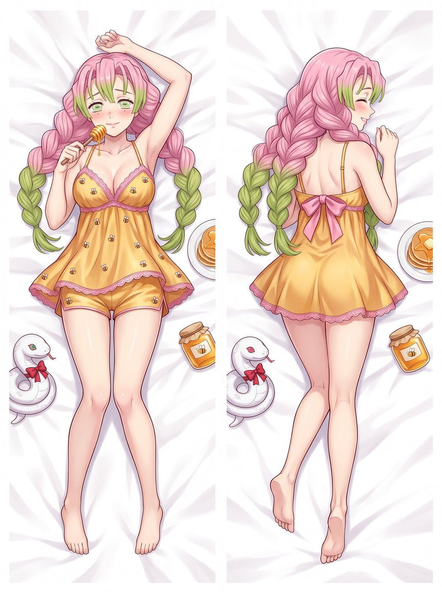 Mitsuri Honungsfärgad Satin Babydoll Dakimakura