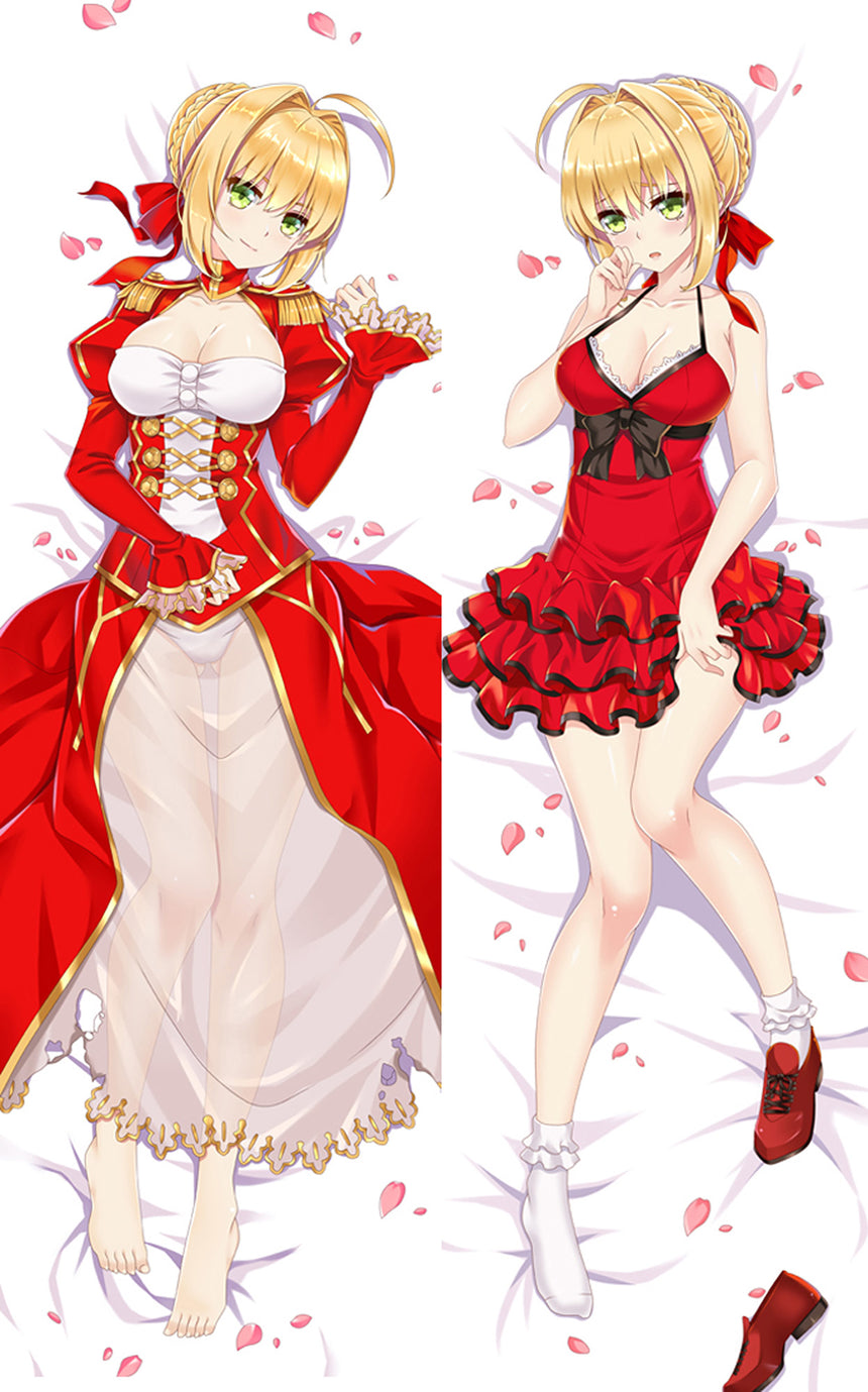 Nero Claudius Röd Volangklänning Dakimakura
