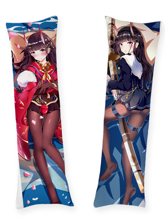 Noshiro Katana och Röd Haori Dakimakura