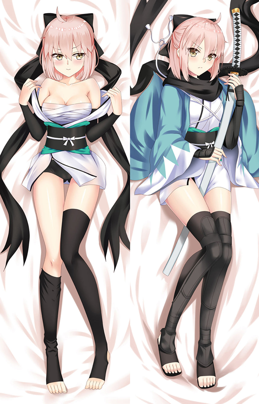 Okita Souji Svart Halsduk Dakimakura