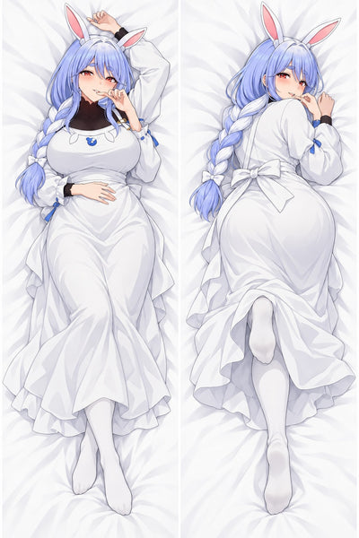 Pekora's Mom Vit Förklädesklänning Dakimakura