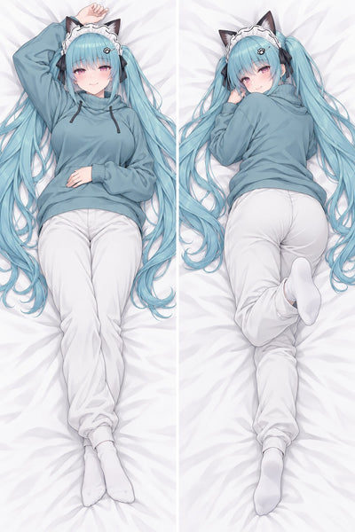 Privaty Blågrön Huvtröja Dakimakura