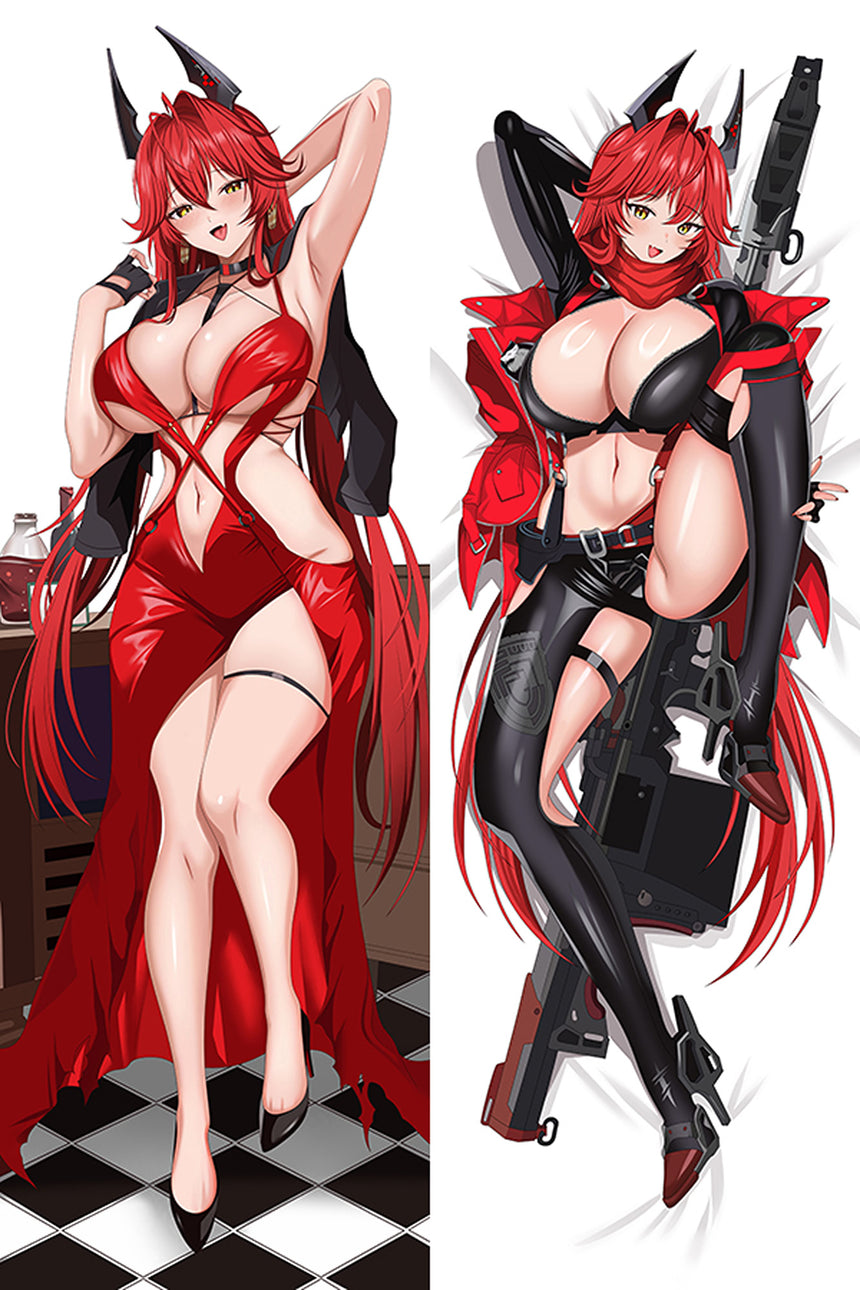 Red Hood Nikke Röd Klänning med Band Dakimakura