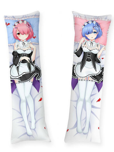 Re Zero Rem och Ram Dakimakura