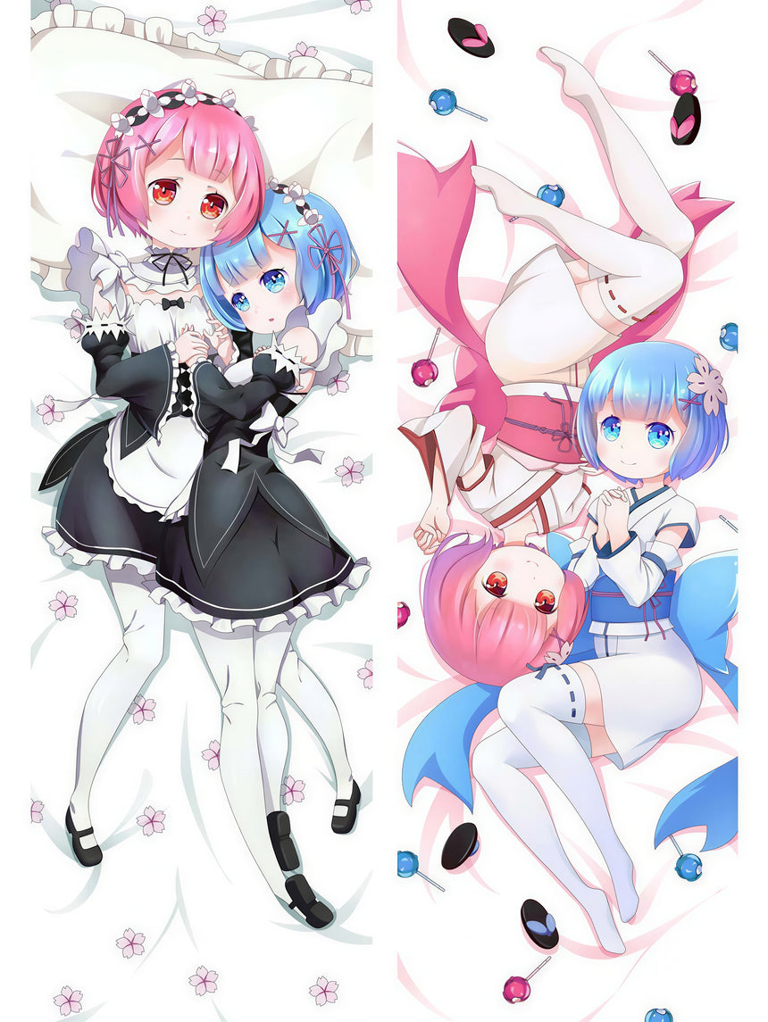 Rem och Ram Chibi Dakimakura 2