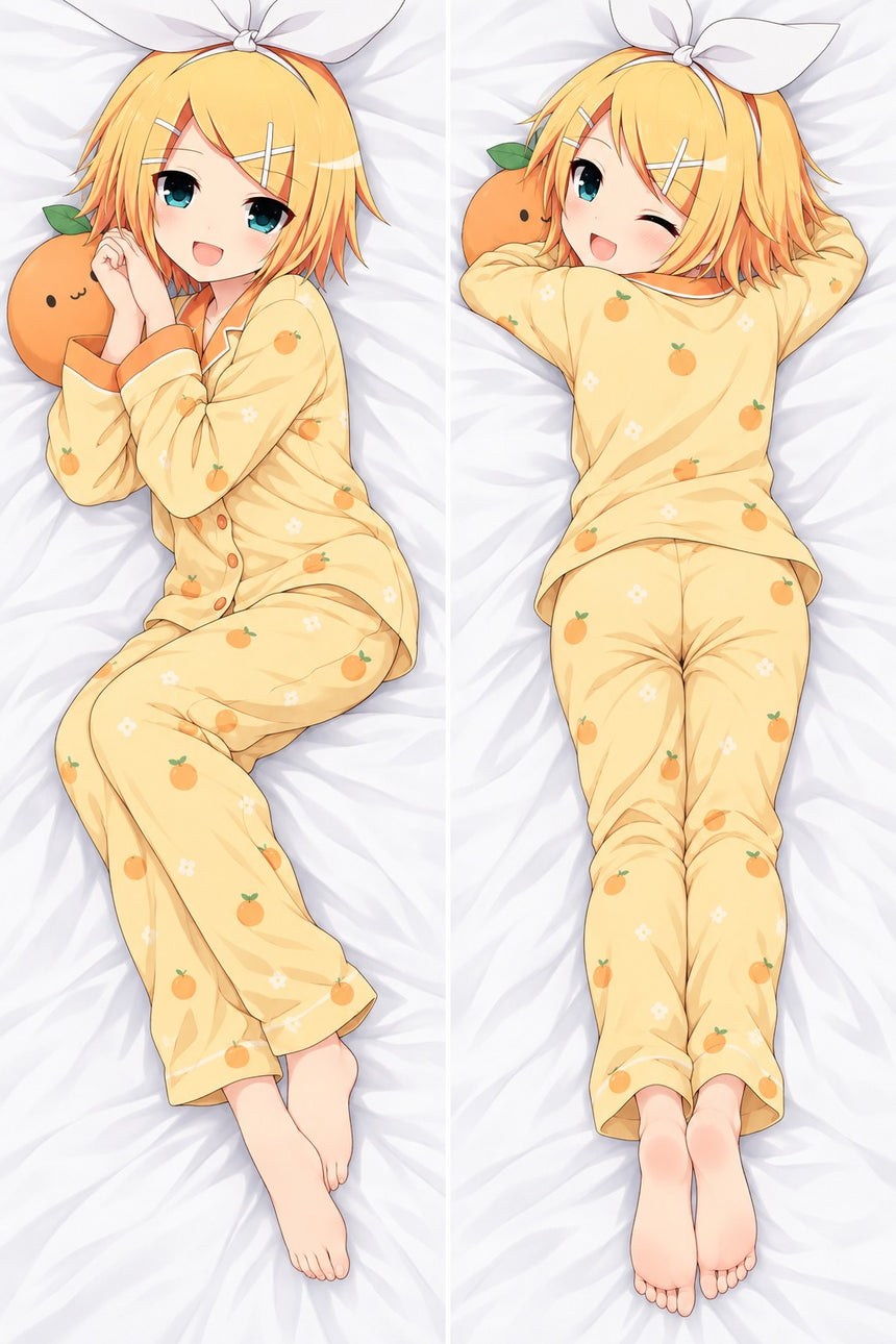 Rin Kagamine Orange Pajamas Body Pillow
