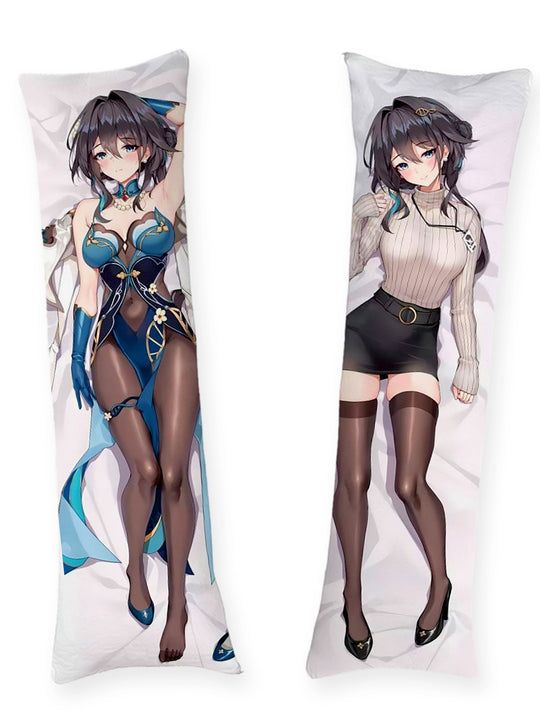 Ruan Mei Qipao och Ribbstickad Tröja Dakimakura