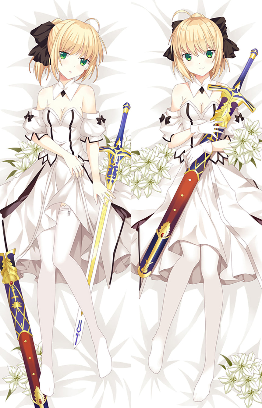Saber Lily Vit Klänning Dakimakura