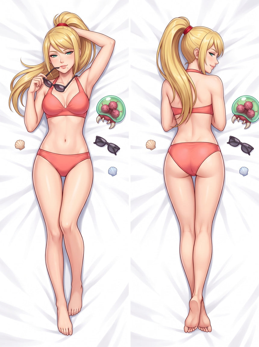 Samus Aran Korallbikini Pin Up Dakimakura