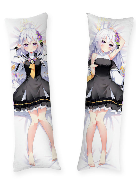 Shirasu Azusa Svart Klänning Dakimakura