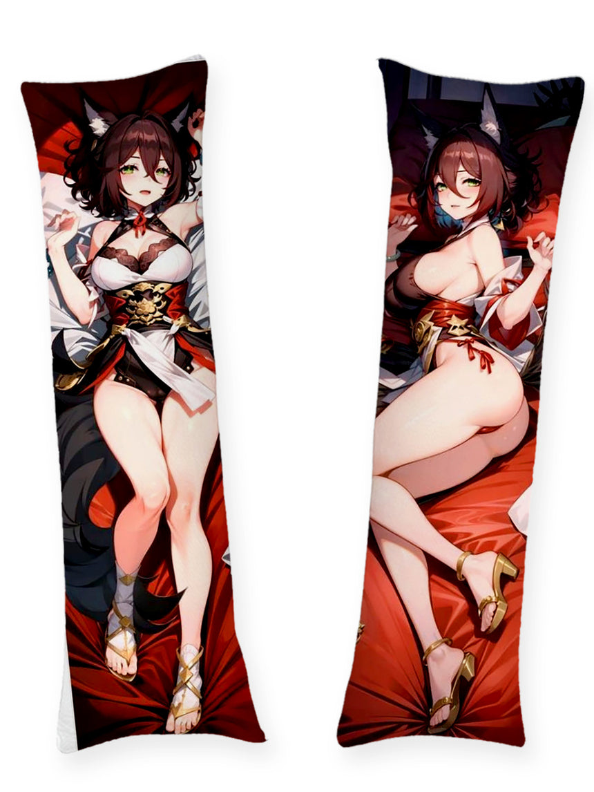 Tingyun Karmosinröd Rävklänning Dakimakura