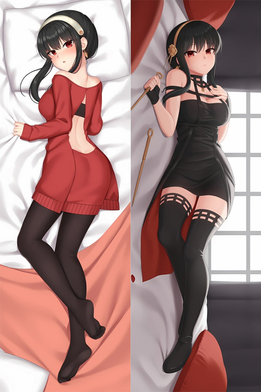 Yor Forger Röd Tröja Dakimakura