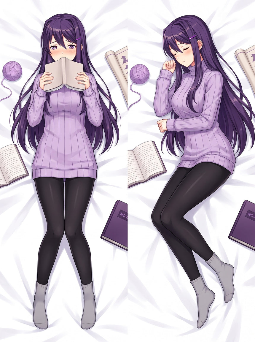 Yuri DDLC Lila Polotröja Dakimakura